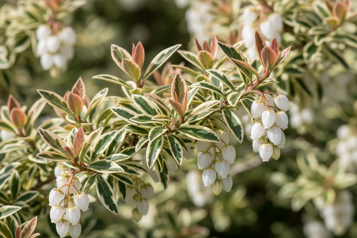 Lavendelheide 'Little Heath' - Laub- und Blütendetail